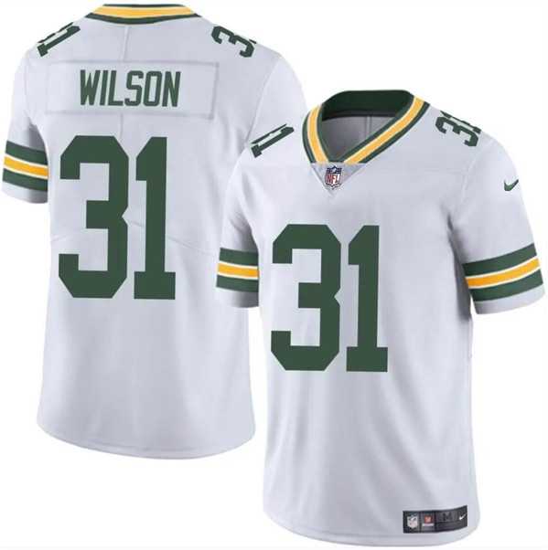 Men & Women & Youth Green Bay Packers #31 Emanuel Wilson White Vapor Limited Football Stitched Jersey